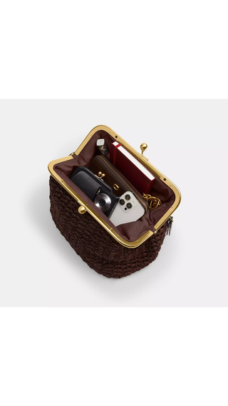 Bolso Coach Kisslock 27 Maple Marron