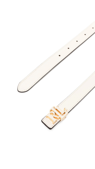 Cinturon Polo Ralph Lauren Revercible RLL Blanco y Beige