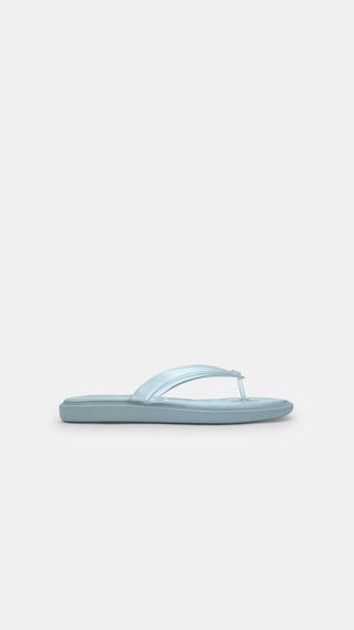 Chancletas Coach Signature Flipflop Aguamarina
