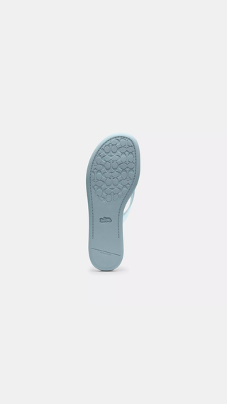 Chancletas Coach Signature Flipflop Aguamarina