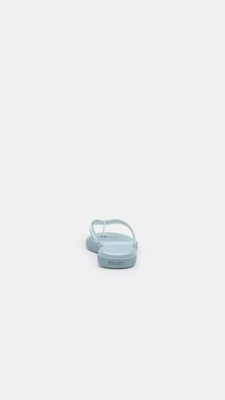 Chancletas Coach Signature Flipflop Aguamarina