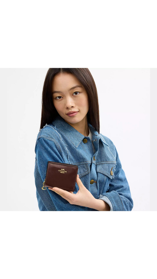 Cartera Coach SNAP WALLET Chocolate
