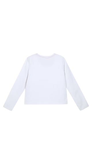 Polera C&A Manga Larga Minnie Blanco