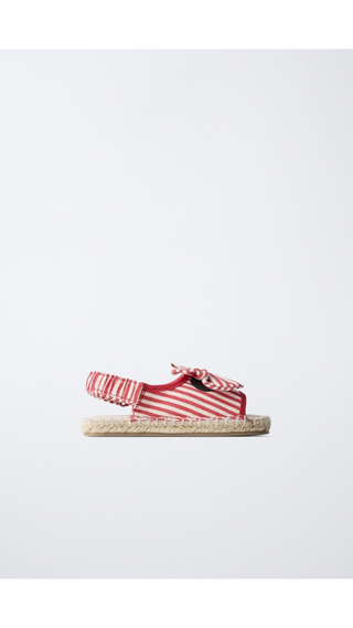 Chanclas Zara Rayadas Minnie Rojo