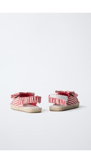 Chanclas Zara Rayadas Minnie Rojo