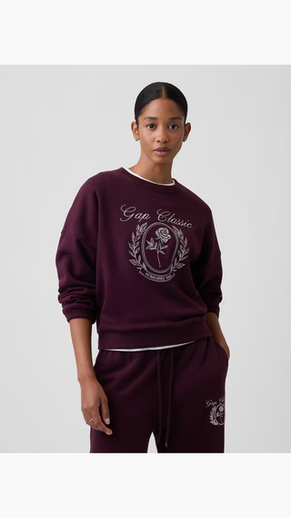 Hoodie GAP classic Borgoña