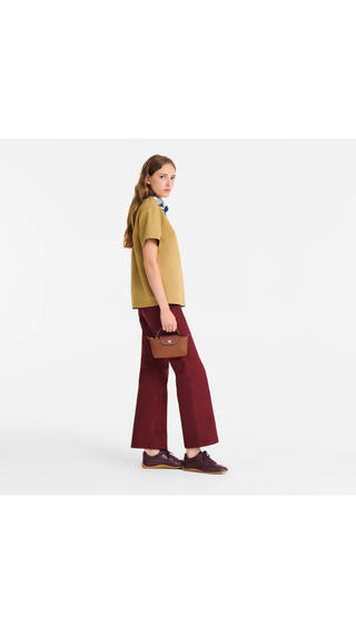 Bolso Long Champ Nylon Pequeño Marron