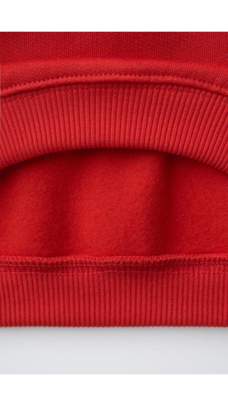 Poleron Zara Cuello Bobo Cuadrille Minnie Rojo