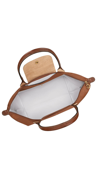 Bolso LongChamp Nylon Mediano Asas Largas Chocolate