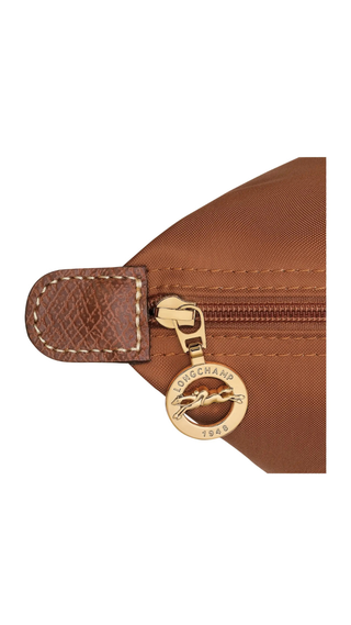 Bolso LongChamp Nylon Mediano Asas Largas Chocolate