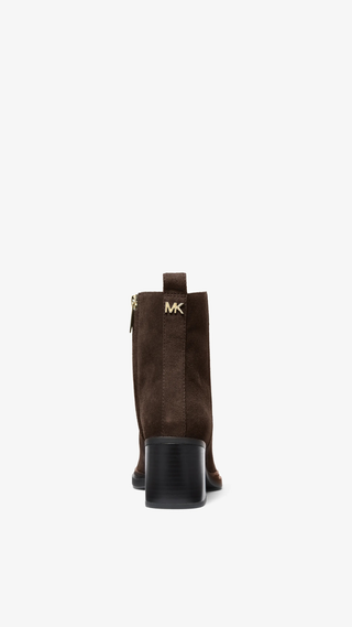 Botines Michael Kors Vienna Block Heel Boote Chocolate