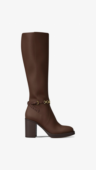 Botas Michael Kors Kacey Block Heel Boot Nuez Moscada