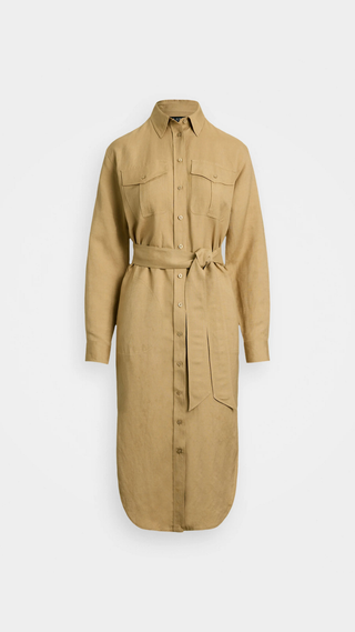 Sobretodo Polo Ralph Lauren Linen-blend shirtdress Beige