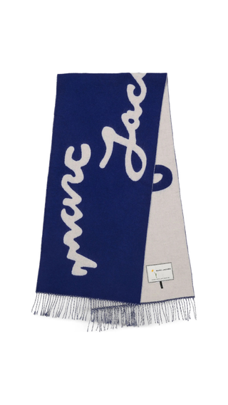 Bufanda Marc Jacobs Azul y Blanco