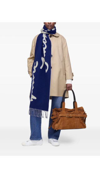 Bufanda Marc Jacobs Azul y Blanco