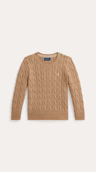 Sweater Ralph Lauren Cardigan Camel