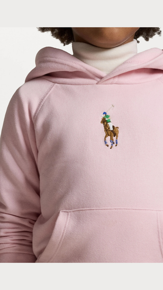 Hoodie Polo Ralph Lauren Big Pony hoodie Rosa