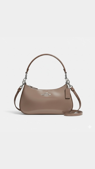 Cartera Coach Teri Shoulder Bag in Spazzolat Brown
