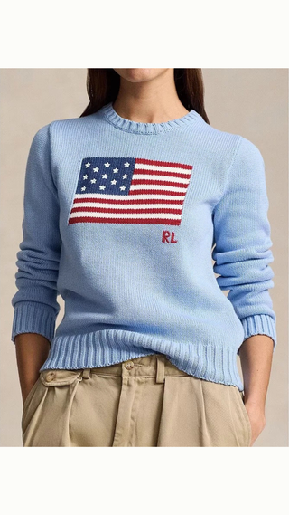 Sweater Polo Ralph Lauren USA Flag Blue