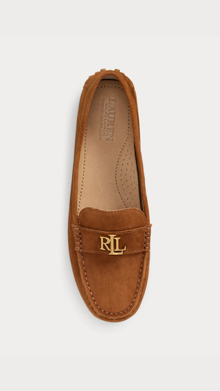 Mocasin Polo Ralph Lauren Barnsbury Suede Loafers Marron Claro