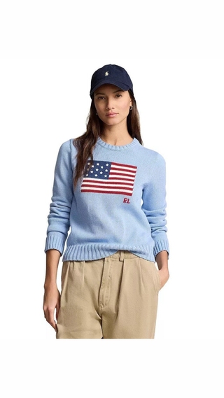 Sweater Polo Ralph Lauren USA Flag Blue