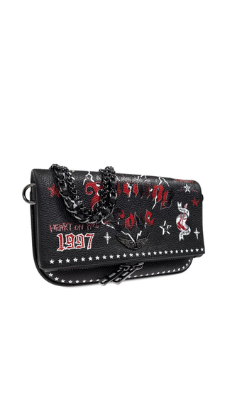 Cartera Zadig voltaire Rock Pequeña Negro Bicolor