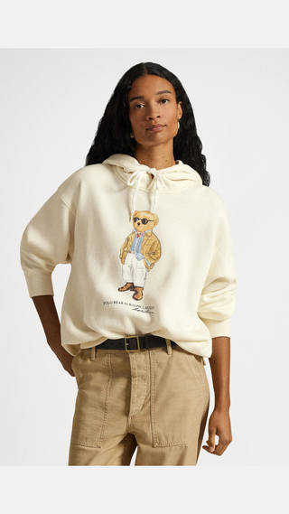 Hoodie Polo Ralph Lauren Polo Bear Crema