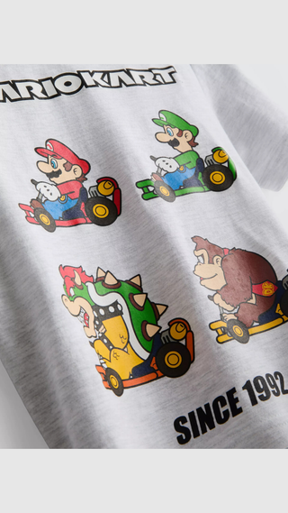 Camiseta Primark Mario Cars Gris