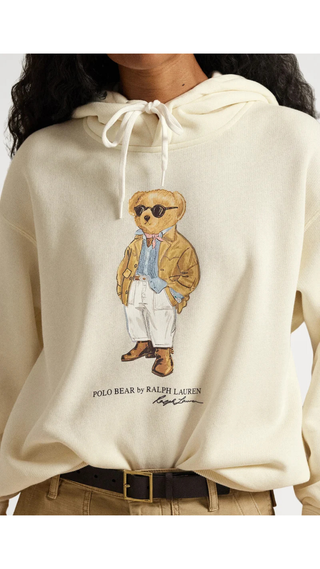 Hoodie Polo Ralph Lauren Polo Bear Crema
