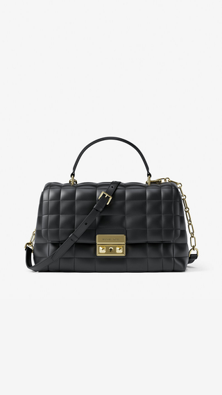 Cartera Michael Kors Tribeca MD Satchel Black
