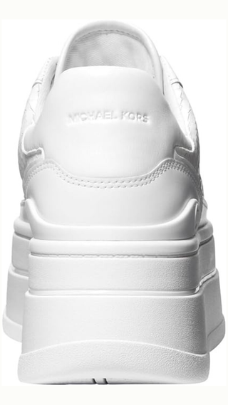 Zapatillas Michael Kors HAYES LACE UP EMBOSSED  PRINTED LEATHER White