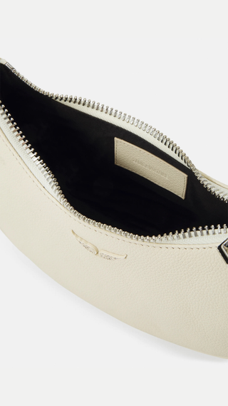 Crossbody Zadig & Voltaire Moonvibe Grained Leather Cream