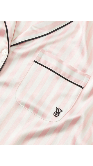 Short Pijama Victoria Secret Satin Set Pink