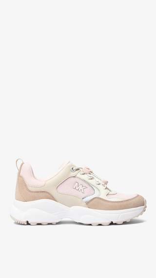 Zapatillas Michael Kors Jett Trainer Beige & Rosado