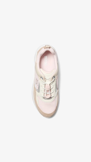 Zapatillas Michael Kors Jett Trainer Beige & Rosado