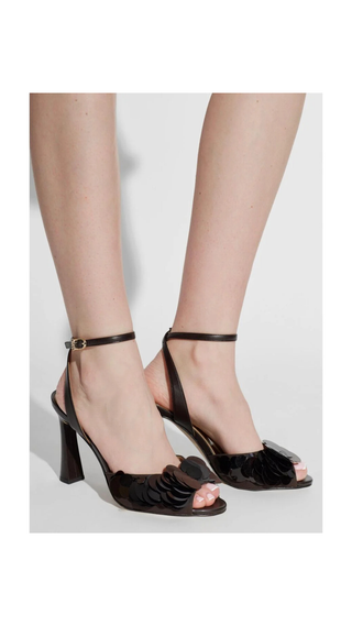 Tacones Michael Kors Loretta High Sandal Negro