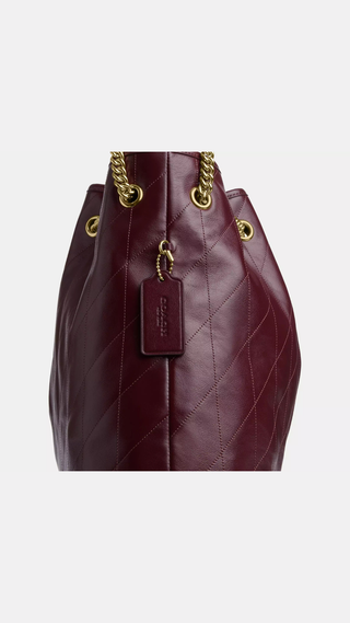 Cartera Coach Evelyn Shoulder Bag Dark Wine
