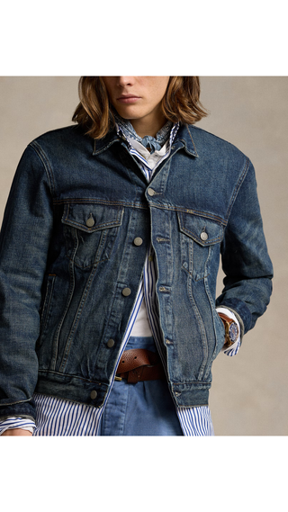 Chaqueta Polo Ralph Lauren Polo Bear Demin Trucker Jean Navi