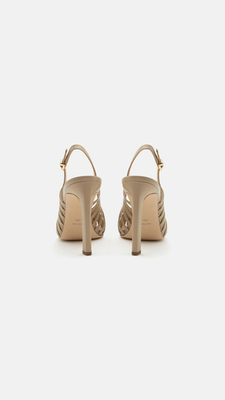 Tacones Michael Kors Adriana High Hiil Caqui