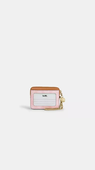 Billetera Coach Zip Cc Signature Rosado