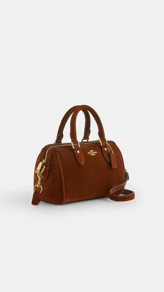 Mini Bolso Coach Rowan Crossbody Marron