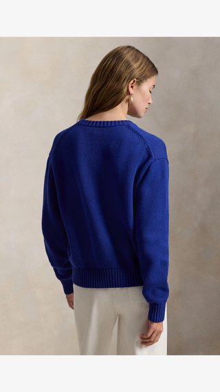 Sweater Ralph Lauren Bear Logo Azul
