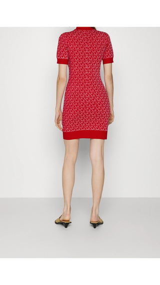 Vestido Michael Kors con puntos Rojo