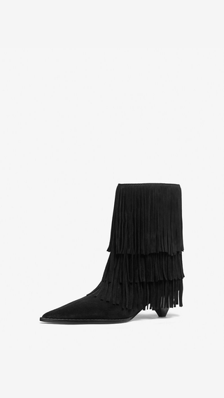 Botín Michael Kors Jayla Heeled Bootie Leather Black