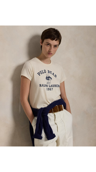 Camiseta Tee Polo Ralph Lauren Polo Bear Cotton Blanco