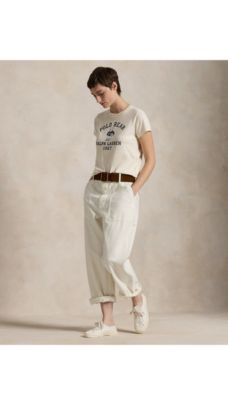 Camiseta Tee Polo Ralph Lauren Polo Bear Cotton Blanco