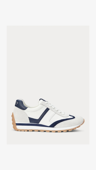 Zapatilla Polo Ralph Lauren Dani Sneaker Blanco & Azul
