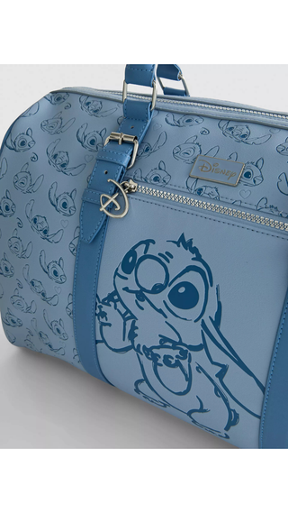 Bolso de Viaje Primark Stitch Celeste y Blanco