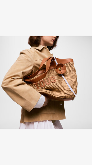 Bolso Tous de rafia grande