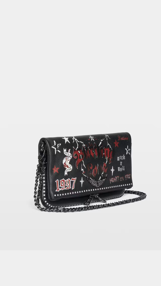 Bolso Zadig Voltaire Rock Large Negra Bicolor
